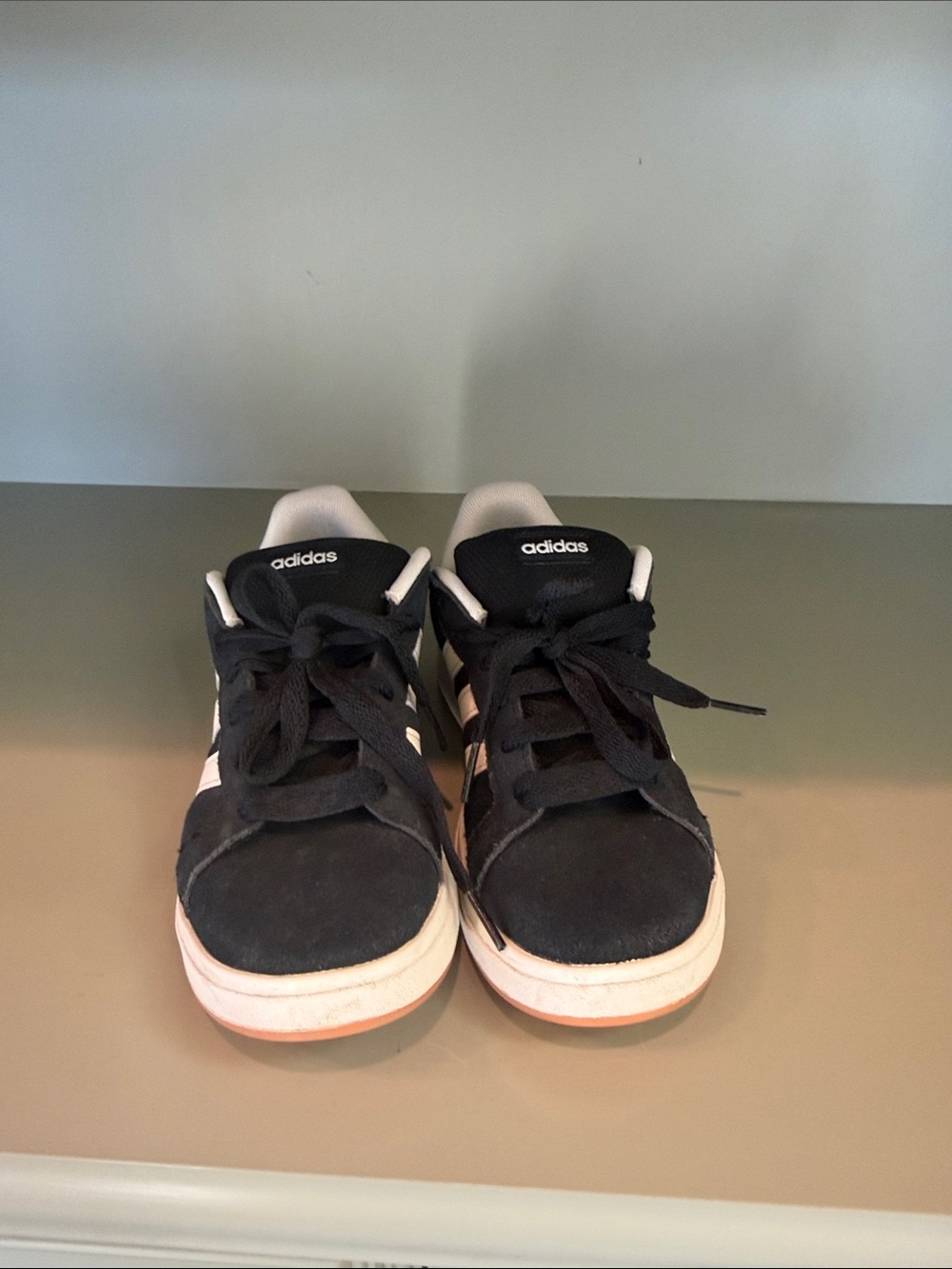 adidas Black Sneakers Dress up or down. GREAT CONDITION - Picture 2 of 6